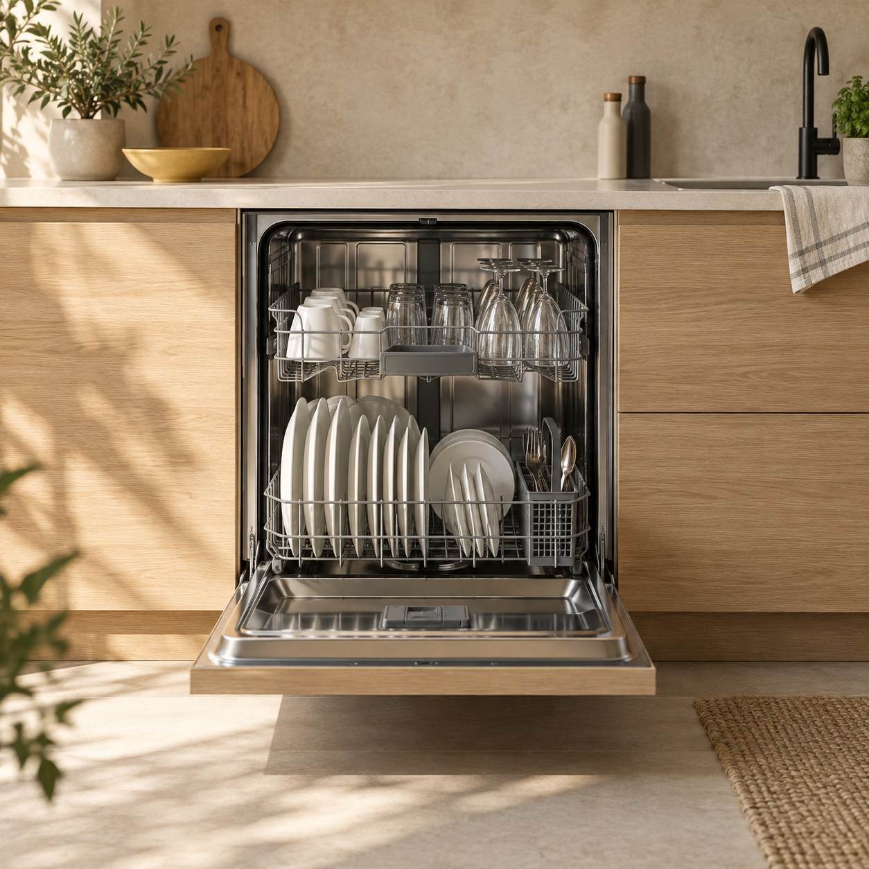 Lavastoviglie in casa — immagine illustrativa